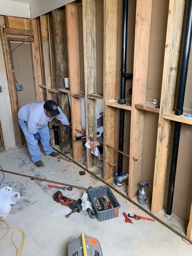 Commercial rough-in plumbing for Water Heater Replacement in Victory Park
